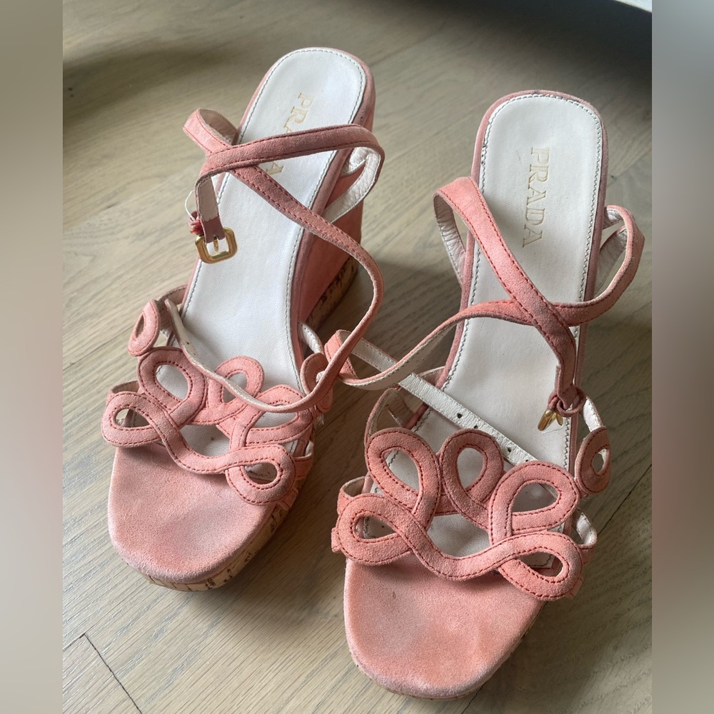 Prada pink heels